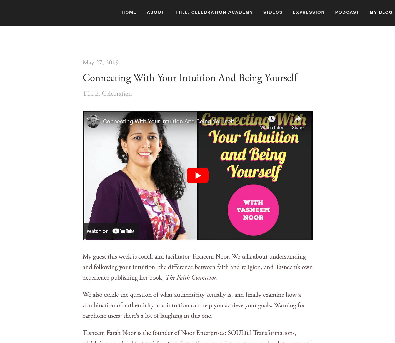 In conversation with Tasneem Noor — Tom Earl